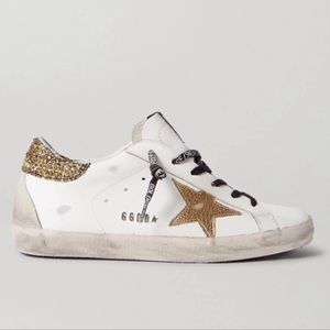NWT ✨ Golden Goose Superstar Gold Glitter / 39